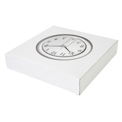 Часы настенные, белый/серебристый-2