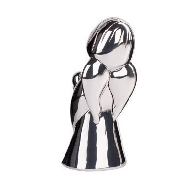 Скульптура Ангел с сердцем, золотистый с серебром-1