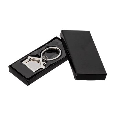 Брелок  Два домика уценка, серебристый-3