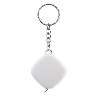 Брелок-рулетка Строитель, белый-0