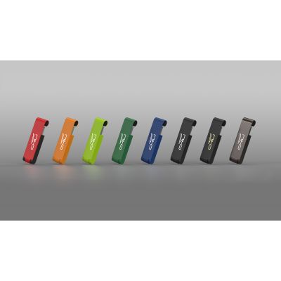 Флеш-карта Case 8GB, покрытие soft touch, черный с золотом-2