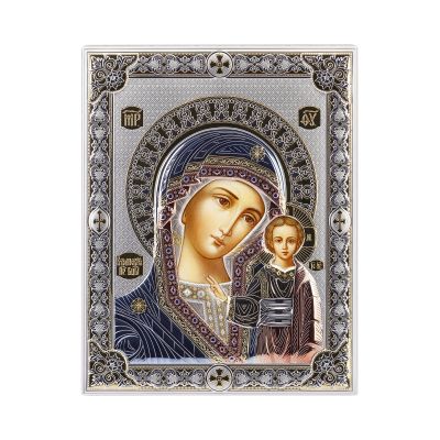 Икона Богоматерь Казанская, золотистый-0