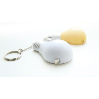 Брелок-рулетка Лампочка, желтый-3