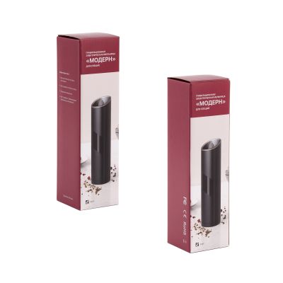 Гравитационная электрическая мельница Модерн для специй, черный-7