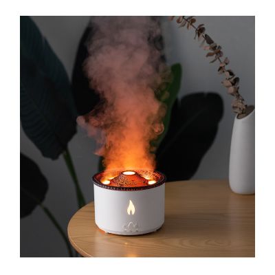 Увлажнитель воздуха Smart Volcano с функцией ароматерапии и интерьерной подсветкой, белый с черным-3