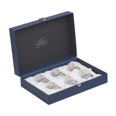 Набор для водки Tocai, 6 стопок, посеребрение, -1