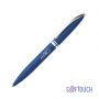 Ручка шариковая Rocket, покрытие soft touch, темно-синий