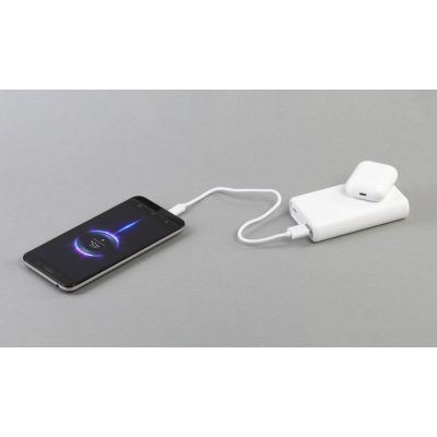 Беспроводное зарядное (22.5/15W) устройство ALL-in-1 10000 mAh, белый-5