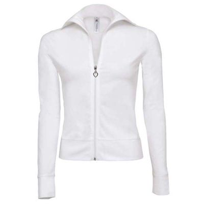 Футболка женская на молнии, с длинным рукавом Love Star/women, белый-1