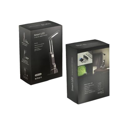 Складная лампа-фонарь Smart LED, черный-8