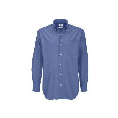 Рубашка мужская с длинным рукавом Oxford LSL/men, синий-1