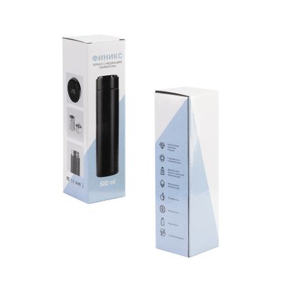 Заварочный термос Финикс 500 мл с индикацией температуры, синий-6