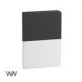 Ежедневник недатированный Палермо, формат А5, черный с белым