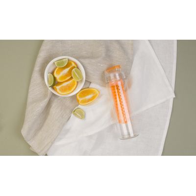 Бутылка для воды Fruits 700 мл с емкостью для фруктов, оранжевый-2