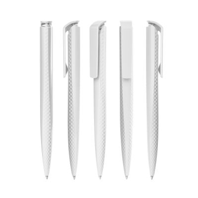 Ручка шариковая TRIAS CARBON, белый, белый-1