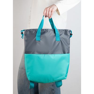 Сумка-рюкзак Carry, серый с бирюзовым, серый с бирюзовым-1