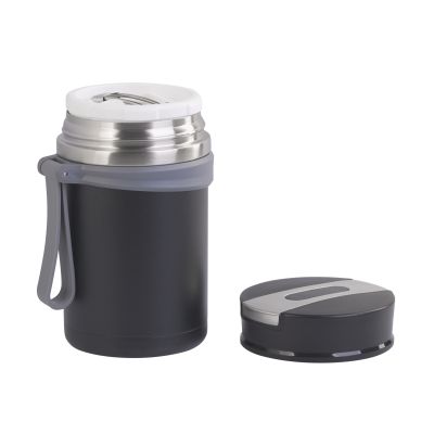 Термос для еды Take away 600 мл, покрытие пудра, черный-2