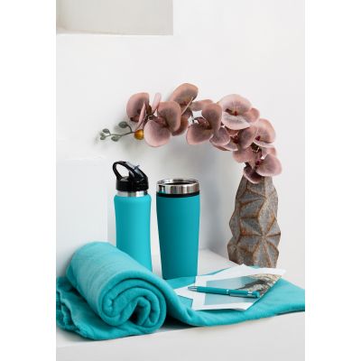 Плед Байкал, бирюзовый-6