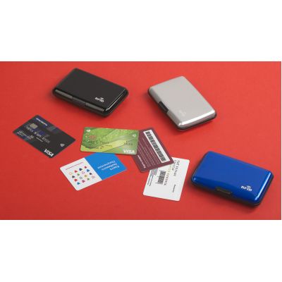 Футляр Trust для банковских карт и визиток с RFID - защитой, черный-1