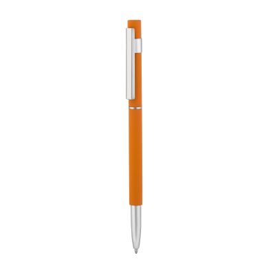 Ручка шариковая Star, покрытие soft touch, оранжевый-2