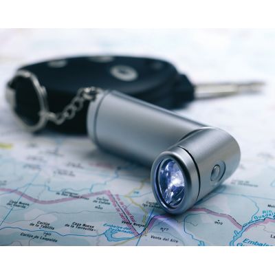 Брелок-фонарик, серебристый-2