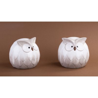 Скульптура Сова (2 штуки), бежевый-1