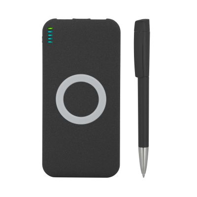 Набор Камень на 2 предмета, 8000 mAh /16Gb, покрытие soft grip, черный-1
