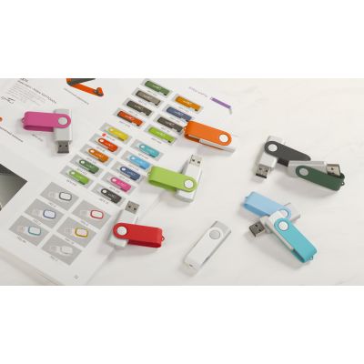 Флеш-карта Vostok, объем памяти 16Gb, покрытие soft touch, голубой-1