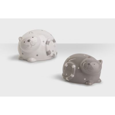 Набор скульптур Кошки (2 штуки), бежевый-1