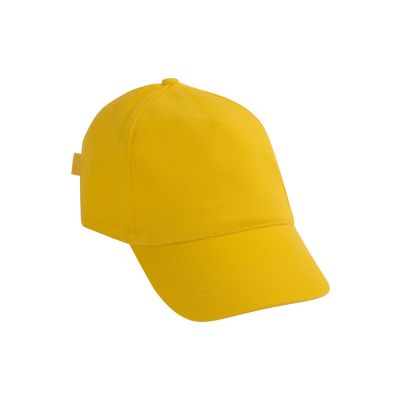 Бейсболка, 5 клиньев, желтый-0