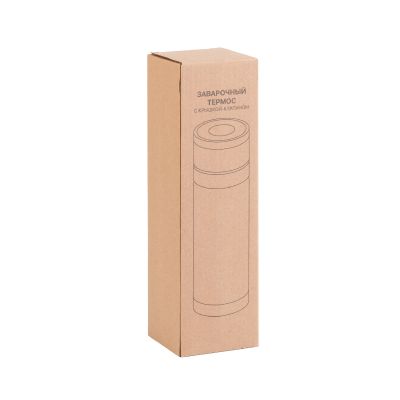 Заварочный термос Press 400 мл, серебристый, серебристый-5