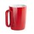 Кружка керамическая Calypso 250 мл, красный с белым Кружка керамическая Calypso 250 мл, красный с белым