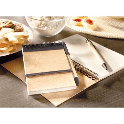 Блокнот с ручкой Papyrus, черный-2