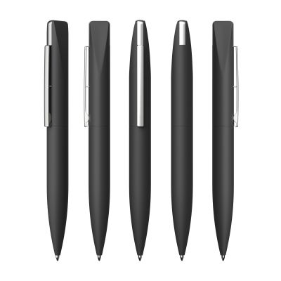Ручка шариковая Callisto с флеш-картой 32Gb, покрытие soft touch, черный-2