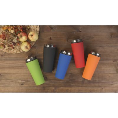 Термостакан Верона 450 мл, покрытие soft touch, зеленое яблоко-5