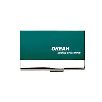 Визитница Durable, зеленый с серебром