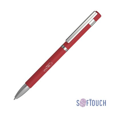Ручка шариковая Mars, покрытие soft touch, красный-0