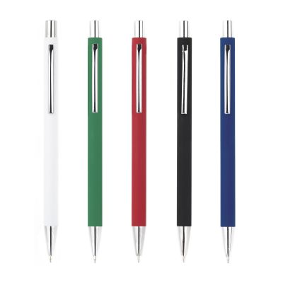 Ручка шариковая Trade, покрытие soft touch, черный-2