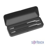 Набор Ray (ручка+карандаш), покрытие soft touch, черный, 7431-3/3S