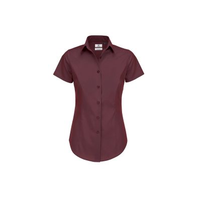 Рубашка женская с коротким рукавом Black Tie SSL/women, бордовый-1