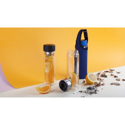 Заварочный термос Остин 320 мл в чехле, синий-4