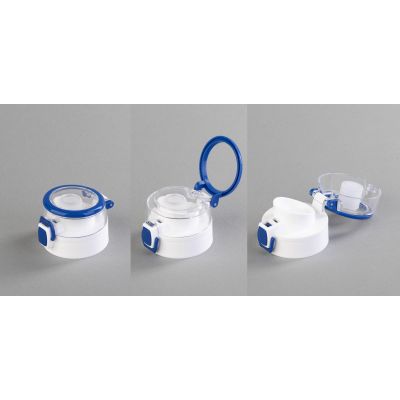 Бутылка для воды Vita 600 мл, синий с белым-5