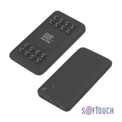 Беспроводное зарядное устройство Ten SOFTTOUCH, 10000 mAh, черный-0