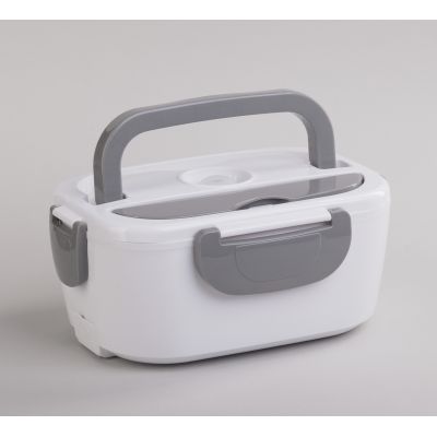 Ланч-бокс Hot box с функцией подогрева, серый-0