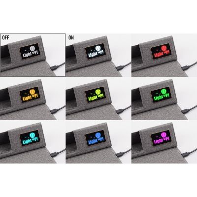 Настольная складная подставка Cool Mat с беспроводным (15W) ЗУ, сенсорной подсветкой логотипа, функцией MagSafe и ковриком для мыши, серый-4