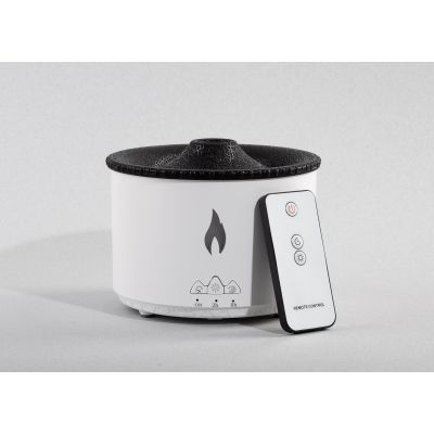 Увлажнитель воздуха Smart Volcanoс пультом ДУ,  функцией ароматерапии и интерьерной подсветкой, белый с черным-0