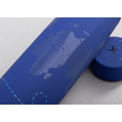 Термос Calypso 500 мл, покрытие soft touch, синий-4