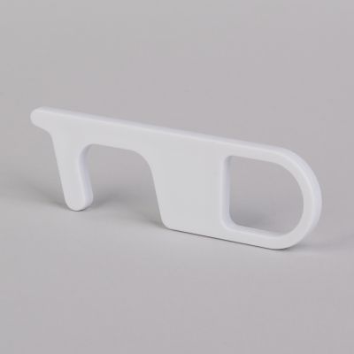 Брелок Тачер бесконтактный с антибактериальной защитой, белый-2