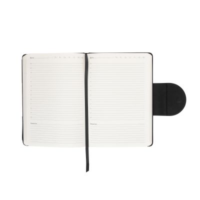 Ежедневник недатированный Сицилия, формат А5, черный, черный-5