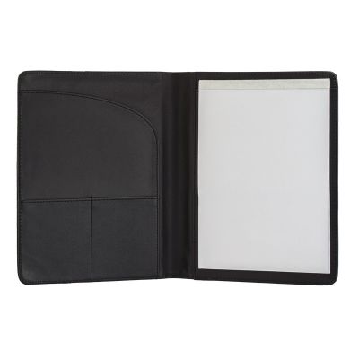 Папка с ручкой и блокнотом А5, черный с красным-1